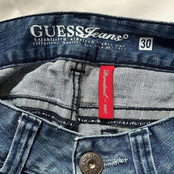 Daredevil Stretch Bootcut Low-Rise  Y2K Jeans, Size 30 - Picture 8 of 10